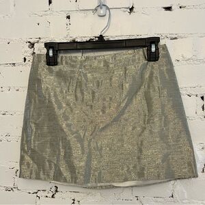 Alice & Olivia Gold Metallic Mini, like new